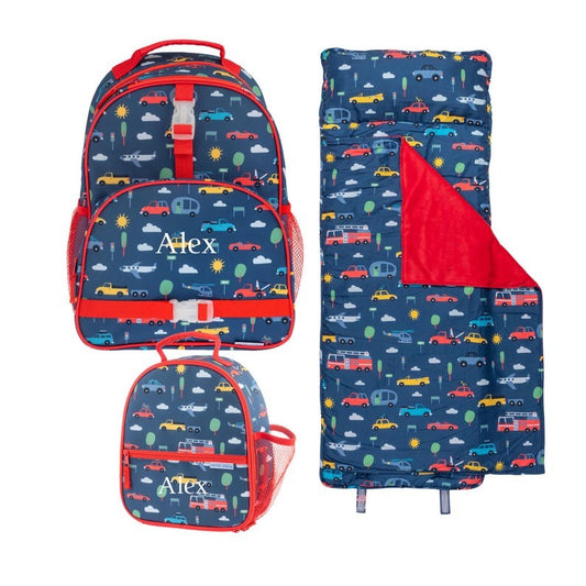 PRE-ORDER Personalized Children's Backpack, Lunch Box, and Nap Mat Set